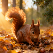 梦见小松鼠藏坚果咋寓意