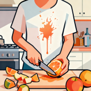 梦见切水果汁溅到衣服上啥意思