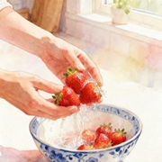 梦见洗草莓洗出小虫子啥意思