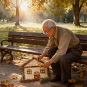 梦见在公园捡树叶拼图案啥意思