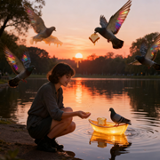 梦见在公园喂鸽子扔面包屑咋看