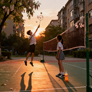 梦见和朋友打羽毛球接得住咋意思