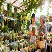 梦见逛花市买多肉选圆的咋看