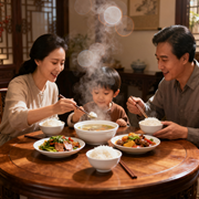 梦见和家人吃米饭配炒菜咋意思