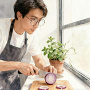 梦见切洋葱戴眼镜咋看